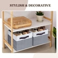 thumbnail image 7 of 4 Pack Large Storage Bins with Lids, Foldable Fabric Baskets for Clothes, Toys, Blanket, 7 of 7
