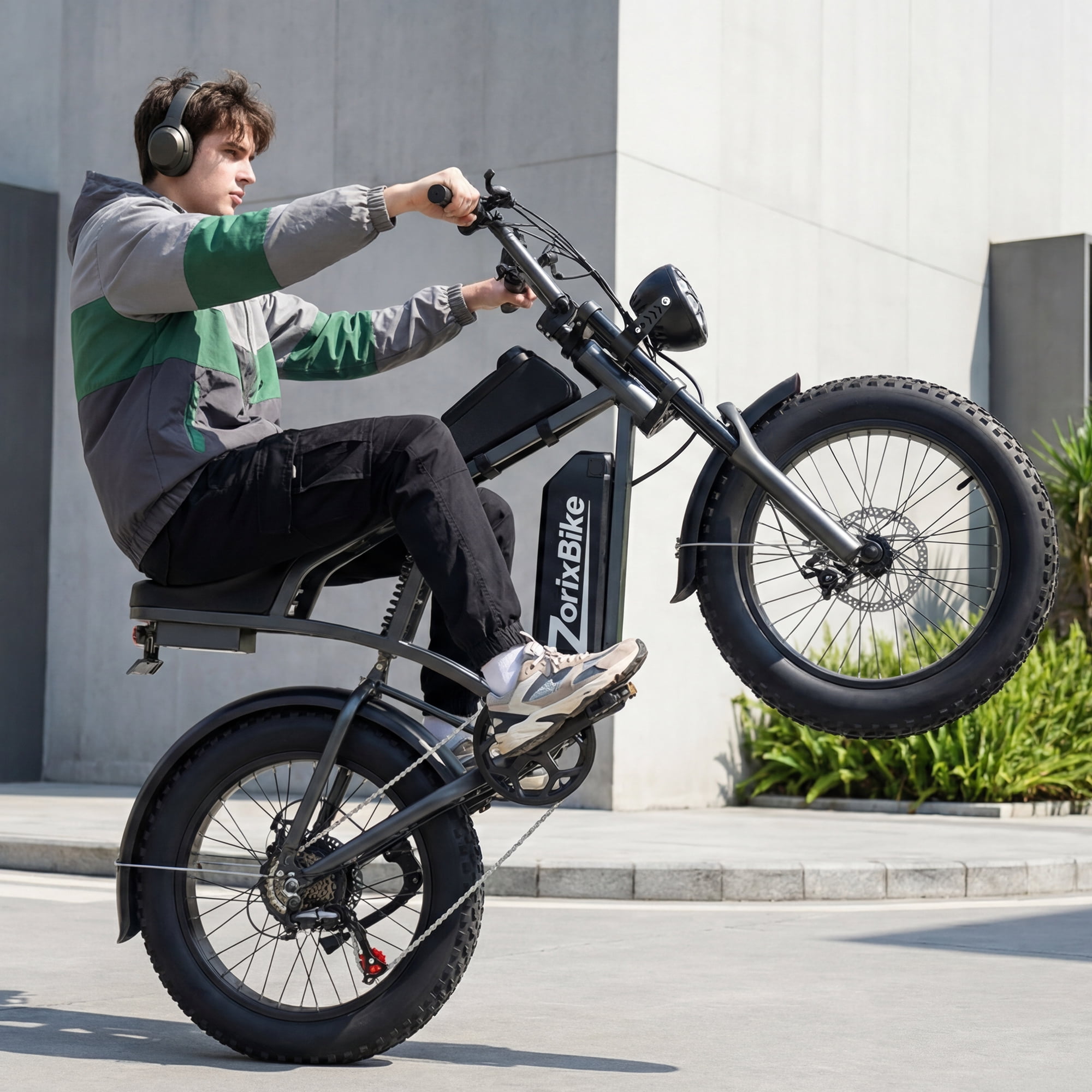 Z6 Mini Electric Mountain Bike - Peak 1500W, 48V 15.6Ah battery, 20×4.0 wide tires, max speed 31 mph, mechanical disc brakes, UL2849 certified, Age 15+