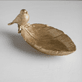 thumbnail image 2 of Resin Jewelry Tray, Leaf Shaped Ring Holder Dish with Standing Bird, Vintage Jewelry Tray, 9.45inch Trinket Dish Vanity Tray for Rings Earrings Necklace, Decorative Dish, Vanity Organizer, Key Bowl, 2 of 6