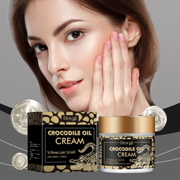 Crocodile Oil Moisturizing Cream Moisturizes and Nourishes the Face, Hydrates and Moisturizes for a Soft, Smooth, and Taut Look