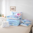thumbnail image 5 of Manfei Cartoon Album Bedding Comforter Set 7-Piece for Teens, Guitar Print King Bedding Sets, Pop Music Theme Reversible Bed Sheets, Microfiber Bedroom Decor, 5 of 7