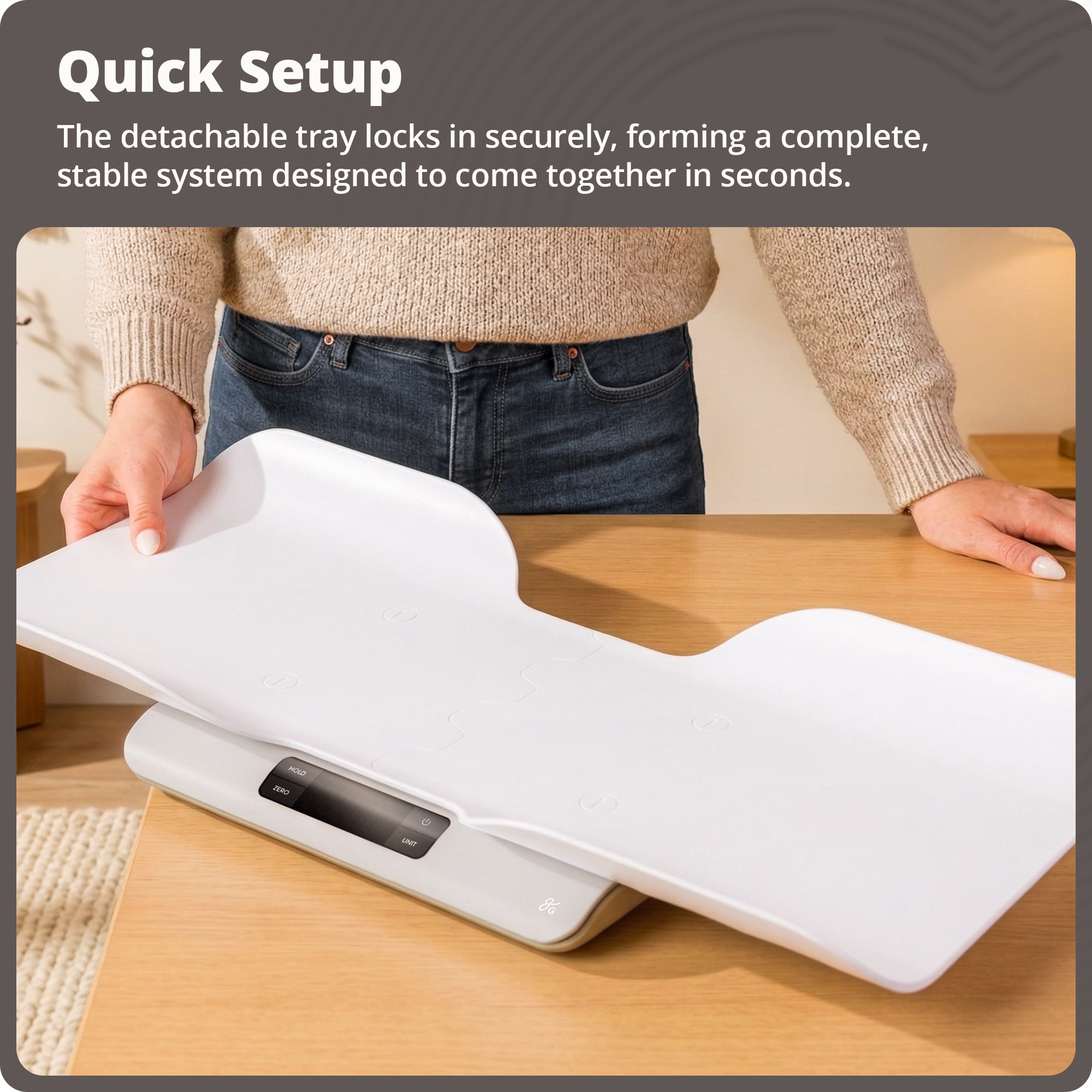 Greater Goods Digital Baby Scale with In-House Algorithm for Wiggly Babies, Infants, and Toddlers