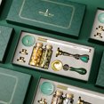 thumbnail image 3 of Kit de sello de cera retro Cuentas de cera para sellar Cuchara para derretir cera, 3 of 8