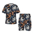 thumbnail image 1 of Fotbe Cute ghost in the flowers Pijama Estampada de 2 Piezas para Niños – Ropa de Dormir de Manga Corta Cómoda para Niños y Niñas, Camiseta y Shorts de Algodón-X-Large, 1 of 6