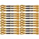 thumbnail image 2 of 24 Uds Hilo De Bordar Punto De Cruz Hilo Trenzado Dorado Brillante Hecho A Mano Ovillos De Algodón, 2 of 7