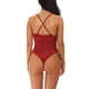 thumbnail image 3 of Sexy Jumpsuit Soft Cosplay Body Mono de tela con pantalla de encaje para mujeres adultas, rojo vino, XXL Monstrate XX000036-56, 3 of 7