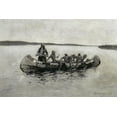thumbnail image 2 of Remington, Frederic 24x17 White Modern Wood Framed Museum Art Print Titled - This Was a Fatal Embarkation, 2 of 4