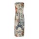 thumbnail image 5 of Vestido largo sin mangas con bolsillos con cuello en V y estampado informal de talla grande para mujer Fridja  hj3364, 5 of 8
