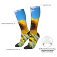 thumbnail image 6 of Salouo Sky Golden Sunflower Field B Print Women's Men's Ankle Socks 1-pack Casual Athletic Socks for Unisex Adult Moisture-Wicking Socks for Daily Wear/Running/Sport, 6 of 8