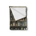 thumbnail image 2 of Irish Pub Soft Flannel Fleece Throw Blanket, Cartoon Illustration of Bar Restaurant with Stools Bottles and Cocktails, Cozy Plush for Indoor and Outdoor Use, 60" x 80", Multicolor, by Ambesonne, 2 of 5