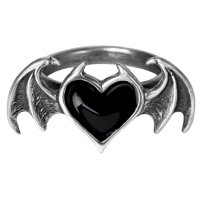 Bat cheap heart ring