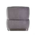 thumbnail image 4 of Ergode Accent Chair Antique Slate Top Grain Leather & Gray Velvet, 4 of 4