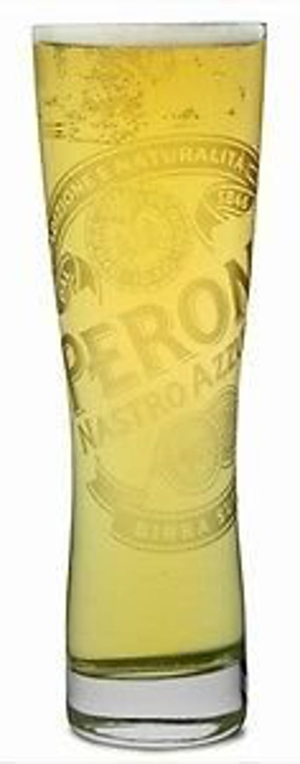 Peroni Set of 4 Italian Beer Glasses with Etched Logo