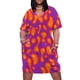thumbnail image 2 of Vestido de noche holgado con bolsillo y lámpara de lava morada para mujer, vestidos elegantes y holgados para mujer., 2 of 7