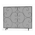 thumbnail image 4 of Kingson Single Panel Decorative Flat Fireplace Screen Cover Handcrafted Durable Metal Mesh, Heat-Resistant Free Standing Fire Spa, 4 of 9