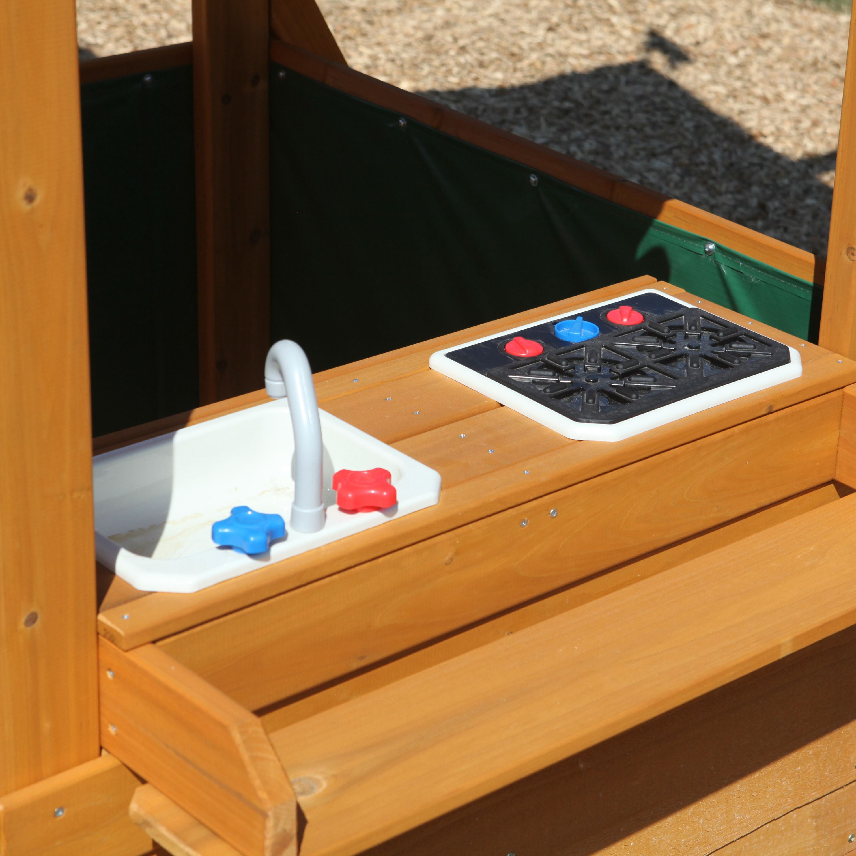 kidkraft laurentian wooden swing set