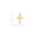thumbnail image 2 of 14k Yellow Gold Engraveable Cross Charm - .7 Grams - Measures 15.2x30.9mm, 2 of 2