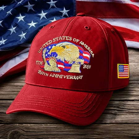 1/2/3PCS U.S. 250th Anniversary Retro Washed Cap Adjustable U.S. 255th Anniversary Tribute Hat Patriotic Cap