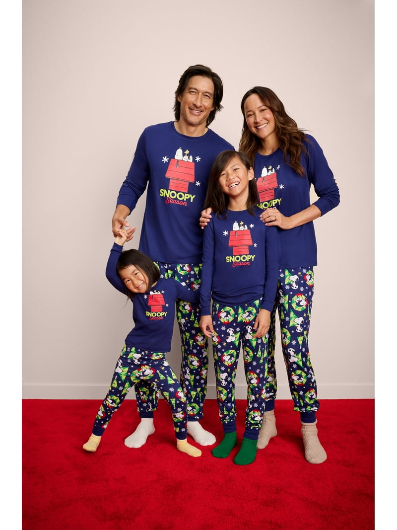 Peanuts Unisex Toddler Snoopy Matching Family Pajama Set, 2-Piece