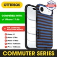 thumbnail image 3 of OtterBox iPhone 17 Air (Only) – Commuter Series Case – Built-In MagSafe – Thin, Dual-Layer, Pocket-Friendly, Port Cover – Cobalt Espresso, 3 of 5