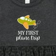 thumbnail image 4 of Inktastic My First Plane Trip Airplane Travel Girls Baby Dress, 4 of 5
