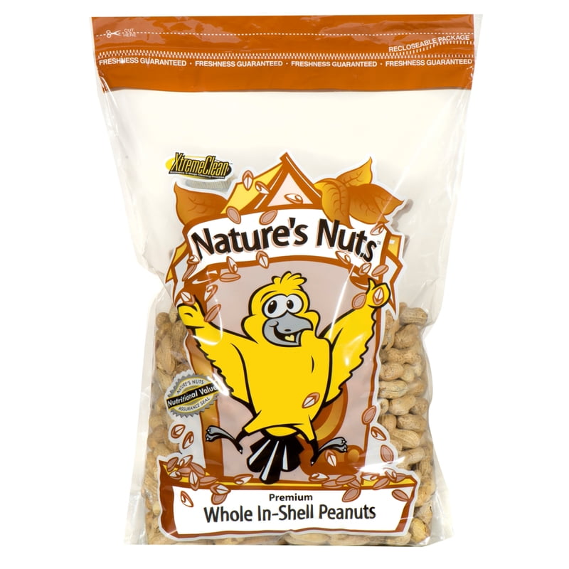 Nature's Nuts Premium Assorted Species Whole Peanuts Wild Bird Food 10