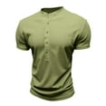 thumbnail image 6 of Mens Henley Shirts Casual Short Sleeve Pullover Tops Relaxed Fit for Gym Workout Everyday Comfort T Shirts for Man, 6 of 8
