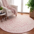 thumbnail image 2 of SAFAVIEH Metro Wayland Medallion Area Rug, Pink/Ivory, 6' x 6' Round, 2 of 11