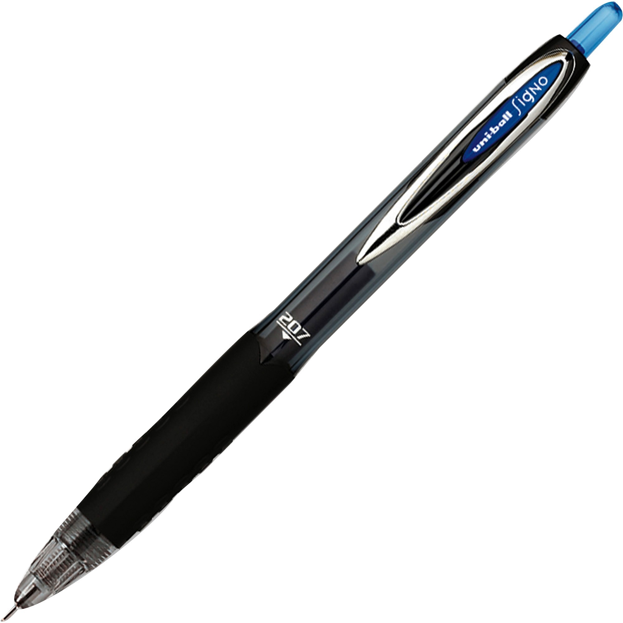 uni-ball® 207™ RT Retractable Gel Pen, Medium Point, 0.7 mm, Blue Barrel, Blue Ink