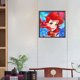 thumbnail image 2 of (A7208) Lleno Diamantes Serie Dibujos Animados Ariel Riendo Resina 30*30CM, 2 of 9