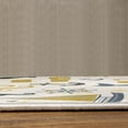 thumbnail image 3 of Nautical Turkish Area Rug, Pastel Colored Composition of Lighthouse Sailboat Fish Shells Octopus, Carpet for Living Room Decor with Distressed Look, 2.6' x 5', Dark Yellow Night Blue, by Ambesonne, 3 of 4
