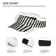 thumbnail image 3 of Balery Black And White Thick Stripes Gorra deportiva con visera ajustable para mujer y hombre (talla única), 3 of 7