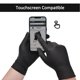 thumbnail image 5 of Guantes desechables de nitrilo SwiftGrip negros de 100 quilates, tamaño mediano, 5 of 9