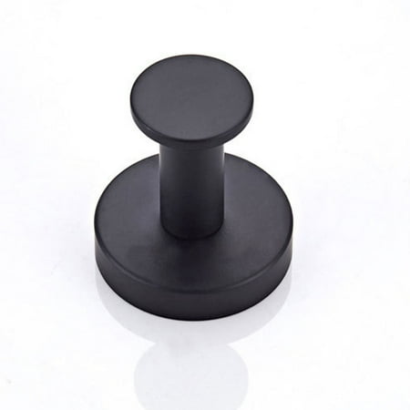 

Round Base Wall Hanging Coat Hook With Screws- Matte Black Towel Hook