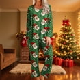 thumbnail image 2 of Fewfanhot Christmas Pajamas Long Sleeve Button Down Pjs Sets 2 Piece Loungewear Christmas Sleepwear, 2 of 6