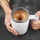 thumbnail image 4 of Taza de café autoagitable, taza mezcladora magnética automática de acero inoxidable recargable para café, té, leche, cacao, taza mezcladora eléctrica blanca de 13 oz, el mejor regalo, 4 of 5