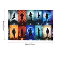 thumbnail image 4 of Doctor Who Tapestry, Anime Wall Poster Art, Wall Tapestry For Bedroom Living Room Dorm Room, Wall Hanging For Festival Party Events Background Photography Backdrop, 60x40 Inch, 4 of 9