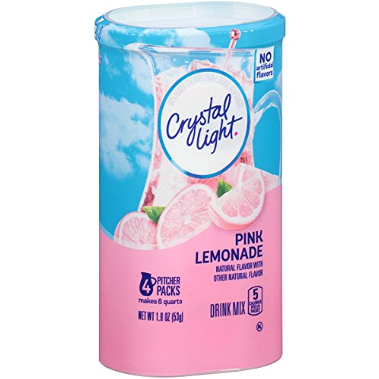 Crystal Light Pink Lemonade Drink Mix (8-Quart), 1.9-Ounce Canisters ...