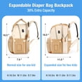 thumbnail image 2 of Mochila para pañales Tonyeee extra grande para 2 niños con USB, 2 of 6