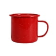 thumbnail image 3 of EeaseMX Taza de esmalte Archaize, taza rizada para el hogar, oficina, con diseño de estrellas, taza de café, té, regalo novedoso (roja), 3 of 7