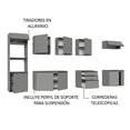 thumbnail image 4 of Cocina Integral Completa Modular Madesa Nice 320cm Gris, 4 of 10