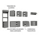 thumbnail image 4 of Cocina Integral Completa Modular Madesa Nice 320cm Gris, 4 of 10
