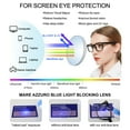 thumbnail image 4 of MARE AZZURO Computer Reading Glasses Women Blue Light Blocking Readers 0 1.0 1.25 1.5 1.75 2.0 2.25 2.5 2.75 3.0 3.5 4.0 5.0 6.0 (Black, 2.00) Composite Lens Anti Eye Strain, Glare, UV400, 4 of 8