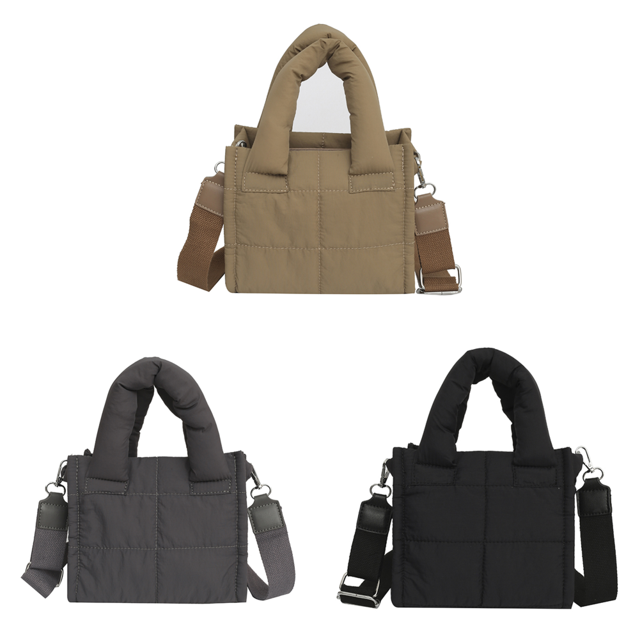 Bolso Hombro Acolchado para Mujer Mano Hobo Elegante (caqui Oscuro)