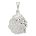 thumbnail image 1 of FB Jewels Sterling Silver Polished Indian Man Pendant, 1 of 4