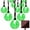 Green, variant on Crystal Globe Fairy String Lights, 7m 50LED Crystal Ball String Lights Solar Bubble Ball String Lights Waterproof for Garden