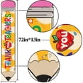 thumbnail image 3 of Thank You Teachers Table Runner Teacher Appreciation Week Party Decoration Home Kitchen Dining Room Decor (13.8" x 71"), 3 of 5