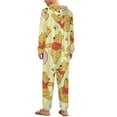 thumbnail image 3 of Winnie The Pooh Women Men Pajamas Zipper Onesie Jumpsuit Hooded One Piece Sleepwear, 3 of 8