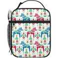 Watercolor Flower Portable Lunch Bag Insulated Meal Bag Retro Style watercolor-flower-portable-lunch-bag-insulated-meal-bag-retro-style