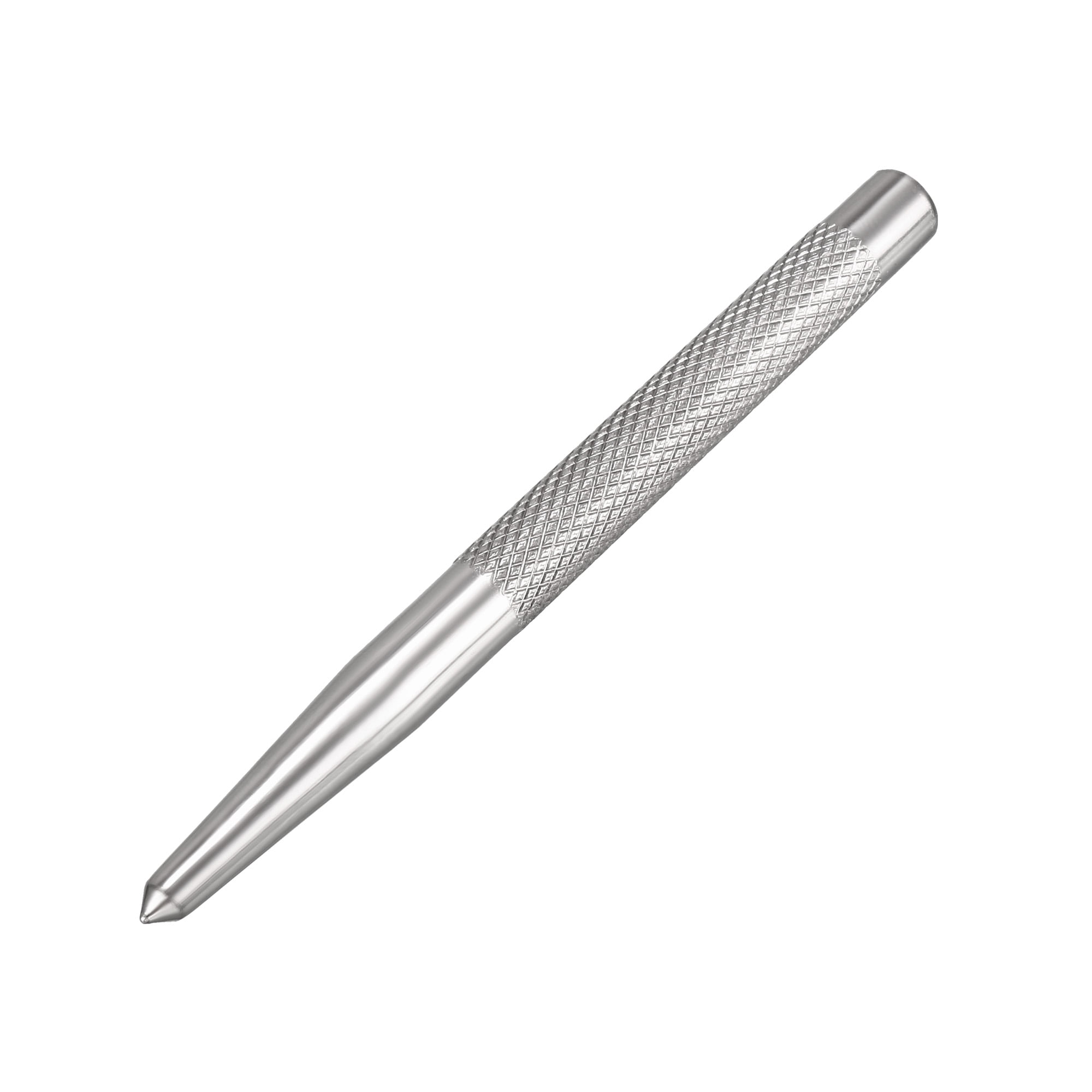 Center Punch w Round Shank, 4" Length, 1/5" Tapered Point Diameter